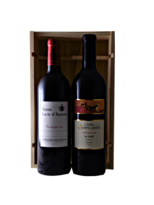 Coffret Prestige Grands Vins Rouges : Premium et Canta Per Ieu